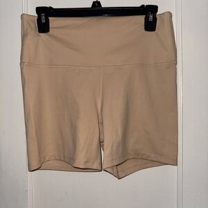 All in Motion Women's Beige 6” Bike Shorts. Like new condition, barely worn. L